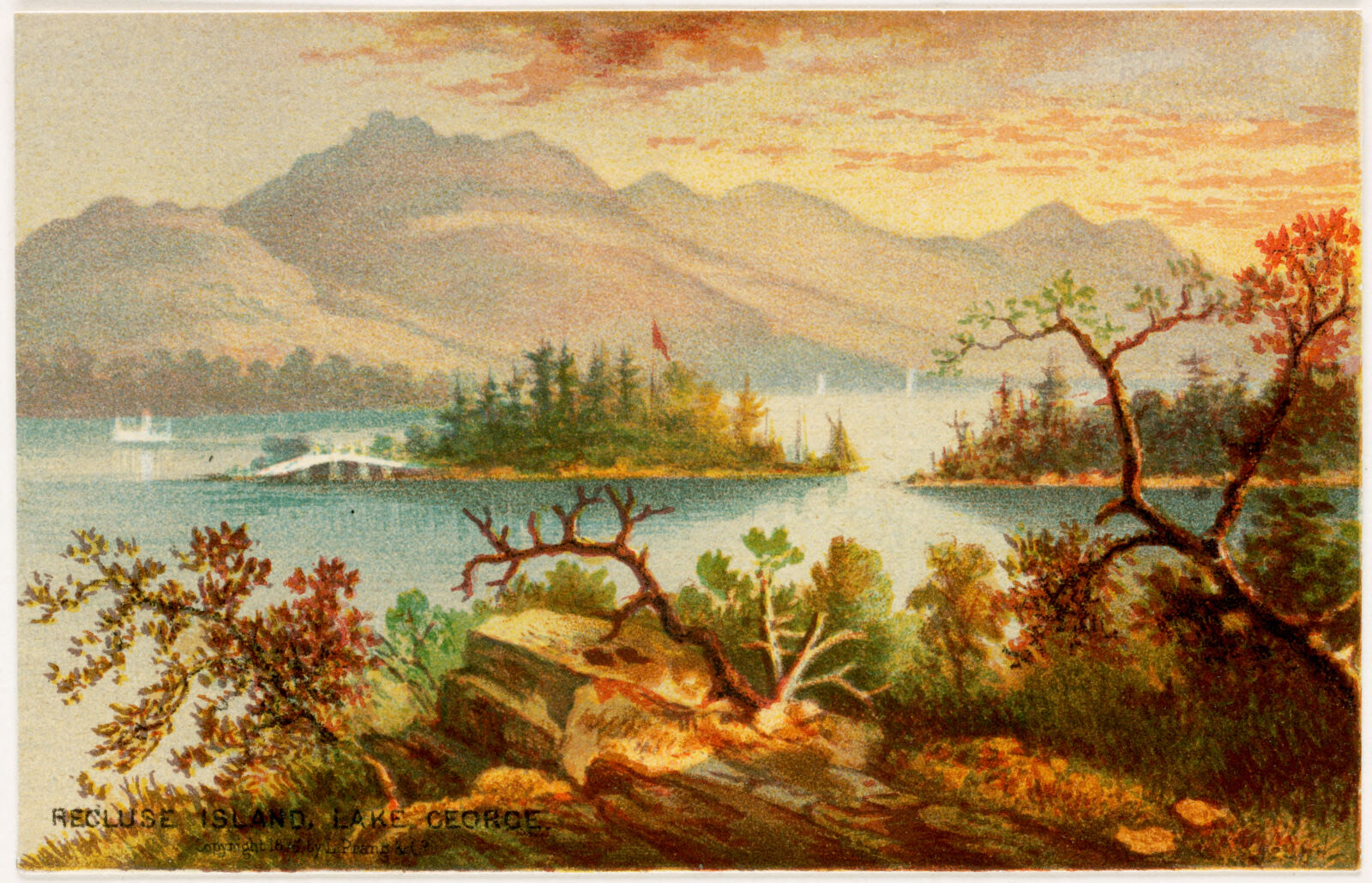 Recluse Island, Lake George, Boston Public Library - undated