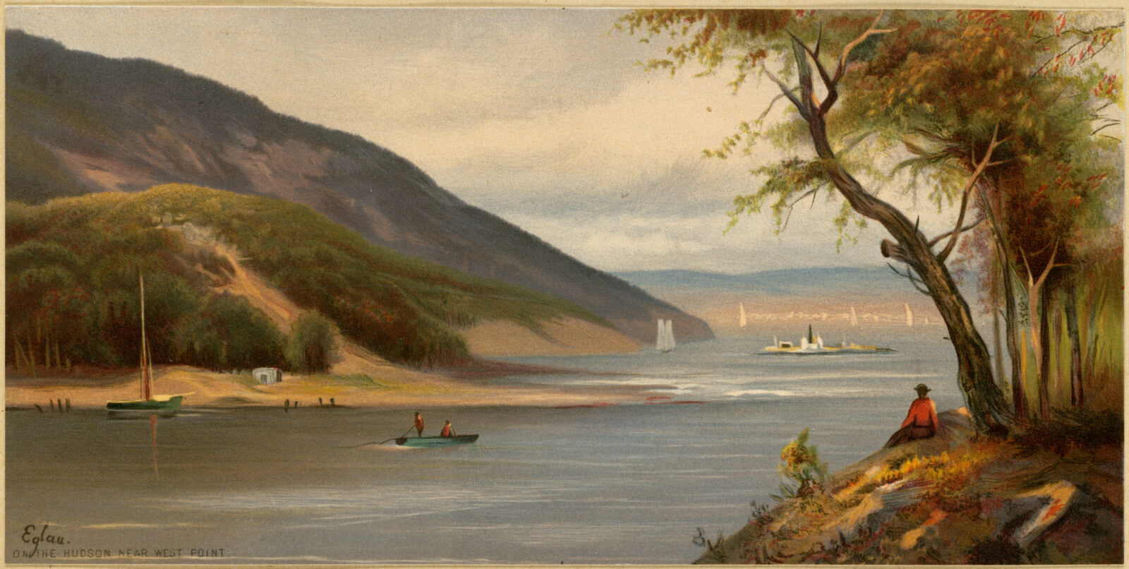 On the Hudson near West Point, Boston Public Library - undated