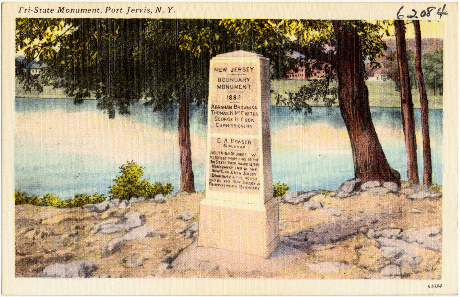 Tri-State Monument, Port Jervis, N. Y., Boston Public Library - undated