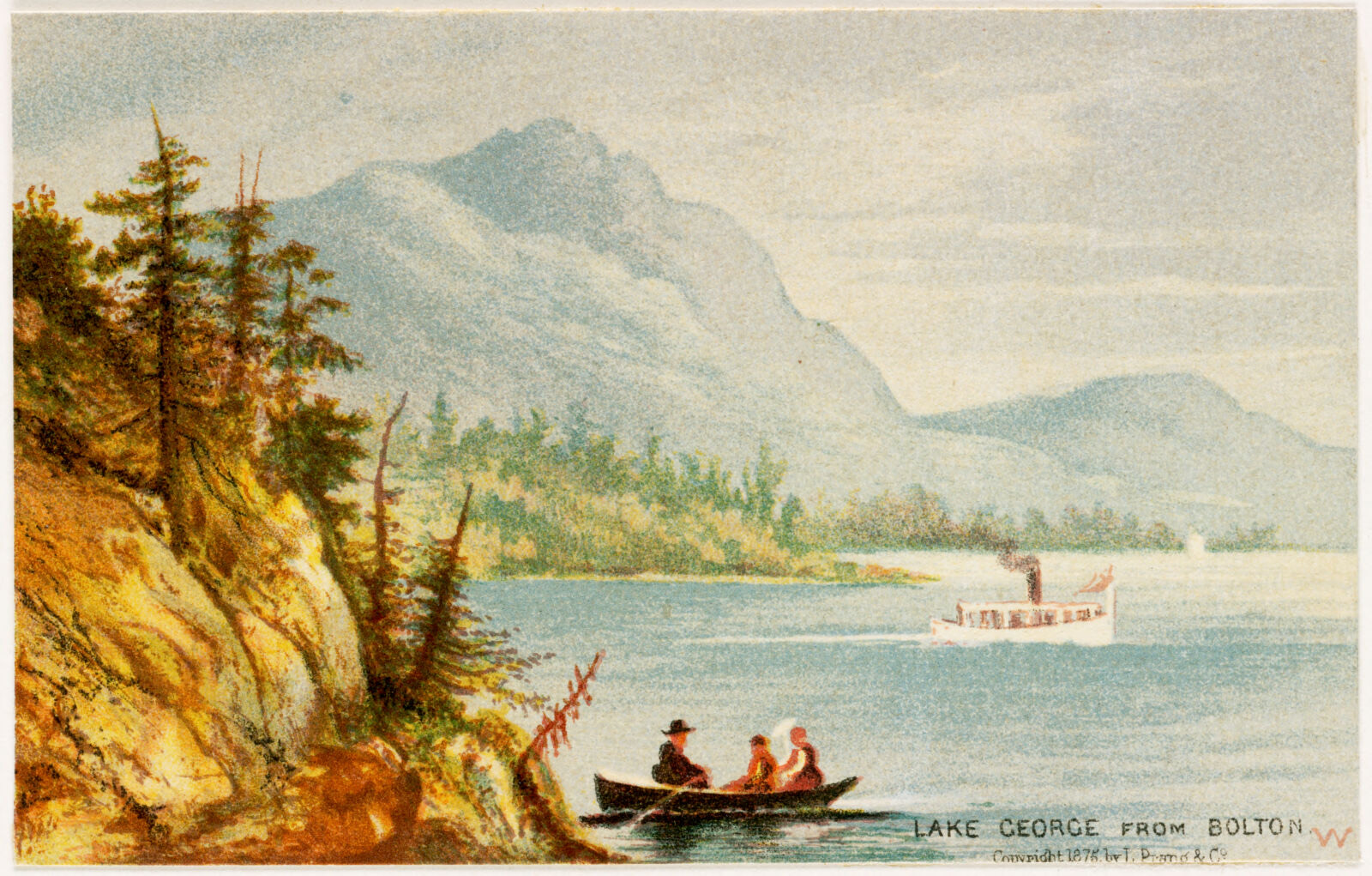 Lake George from Bolton, Boston Public Library - undated