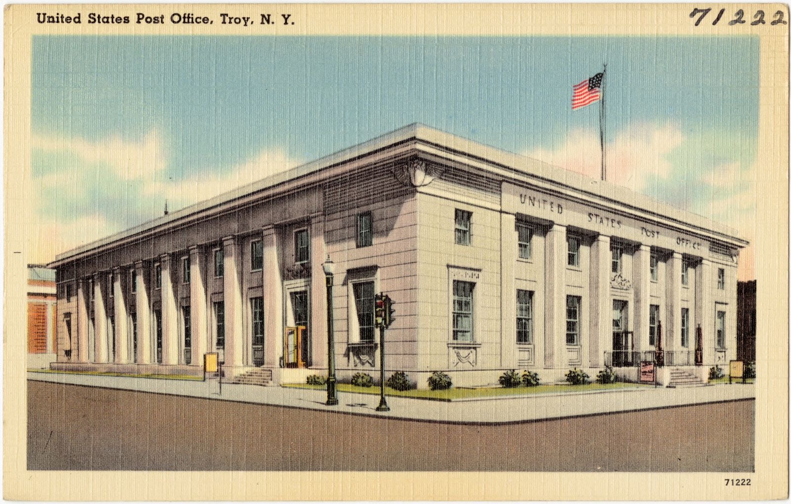 United States Post Office, Troy, N. Y., Boston Public Library - undated