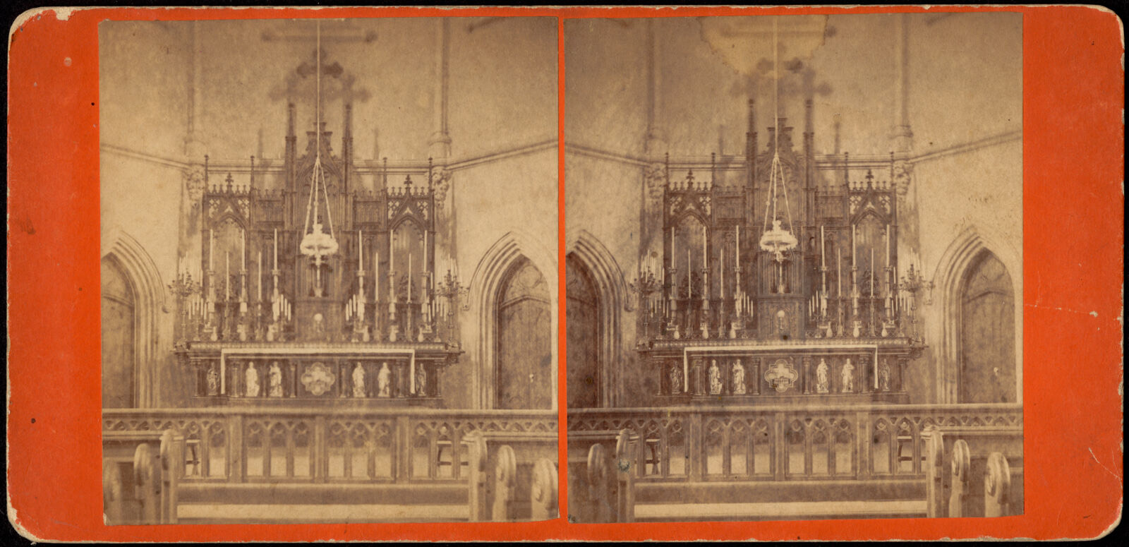Altar St. Patrick's Cathedral, Rochester, N. Y, Boston Public Library - undated