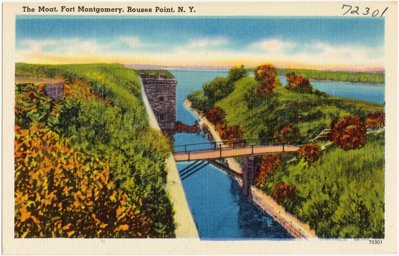 The moat, Fort Montgomery, Rouses Point, N. Y., Boston Public Library - undated