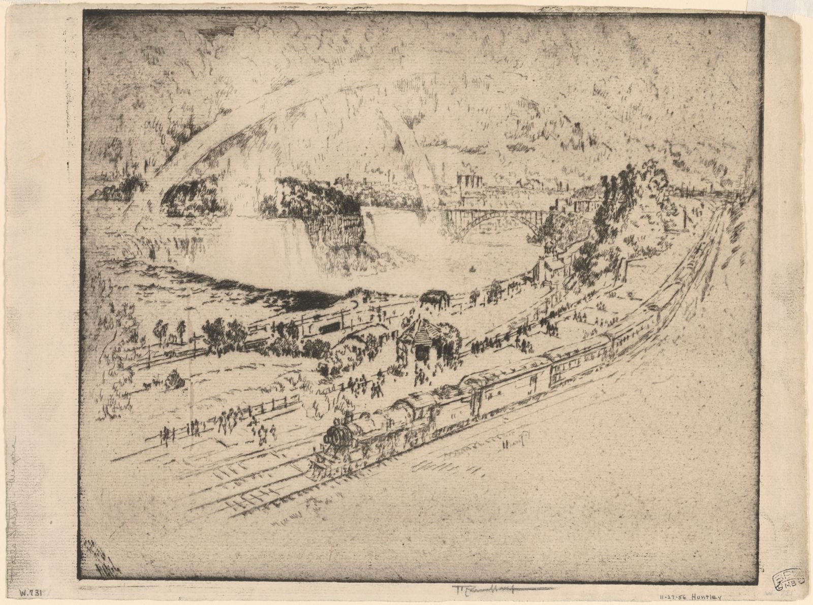 Falls Station, Niagara, Boston Public Library - undated