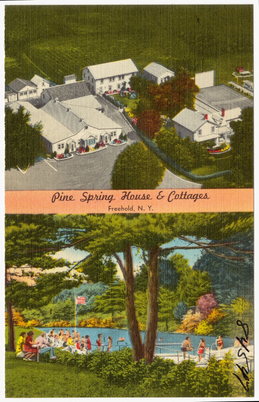 Pine Spring House & Cottages, Freehold, N. Y., Boston Public Library - undated