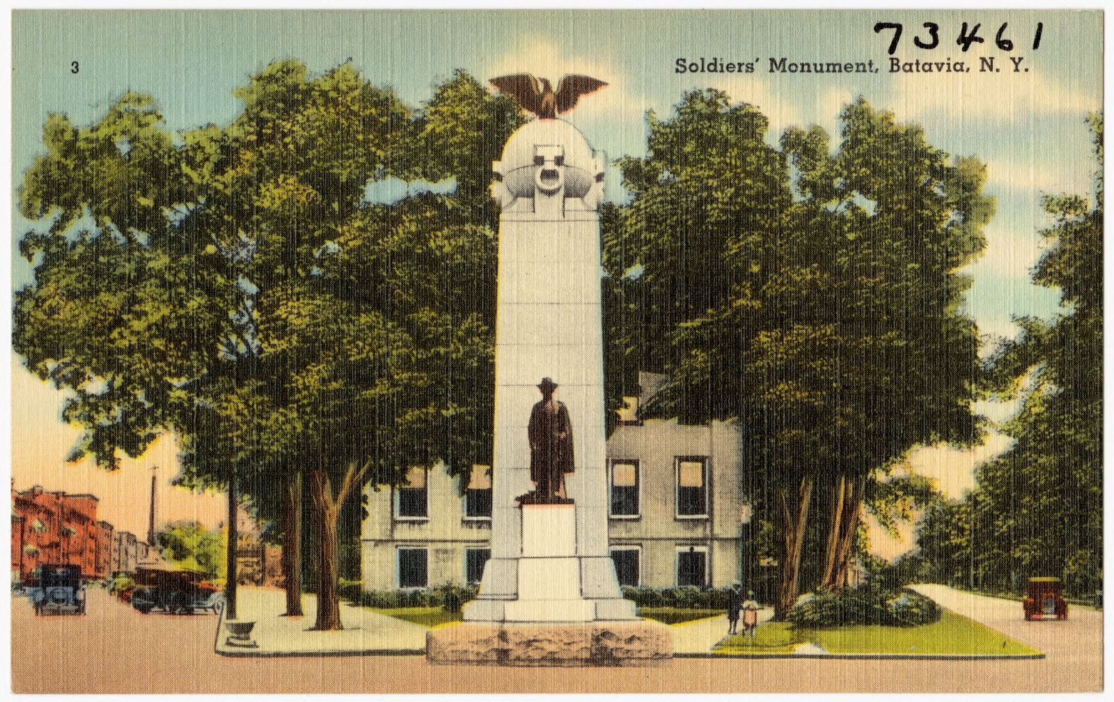 Soldier's Monument, Batavia, N. Y., Boston Public Library - undated