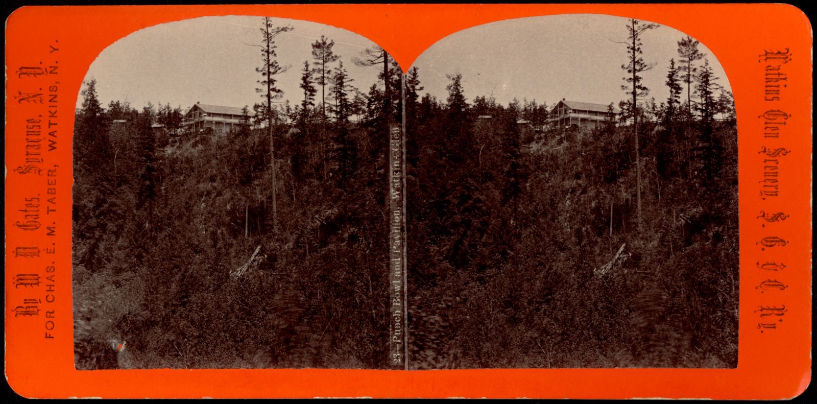 Punch Bowl and Pavilion. Watkins Glen, Boston Public Library - undated