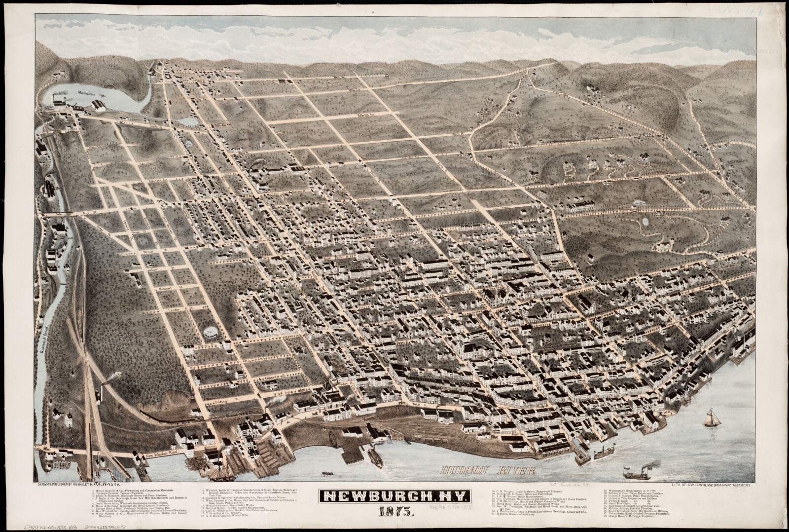 Newburgh, N.Y 1875, Boston Public Library - undated