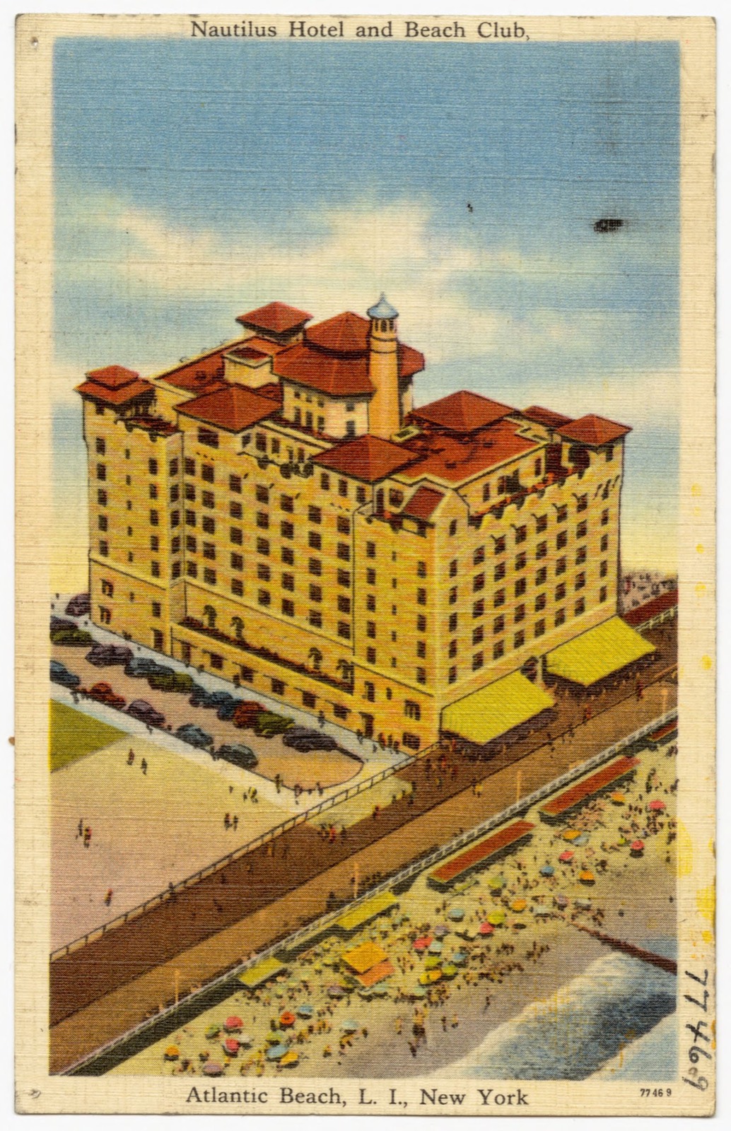 Nautilus Hotel and beach club. Atlantic Beach, L. I., New York, Boston Public Library - undated