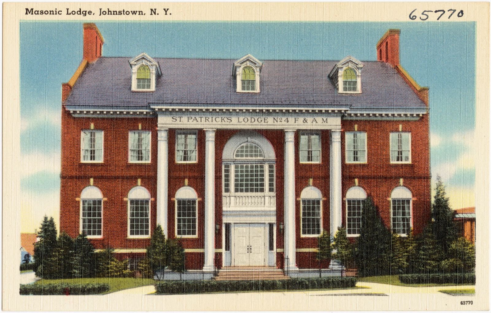 Masonic Lodge, Johnstown, N. Y., Boston Public Library - undated