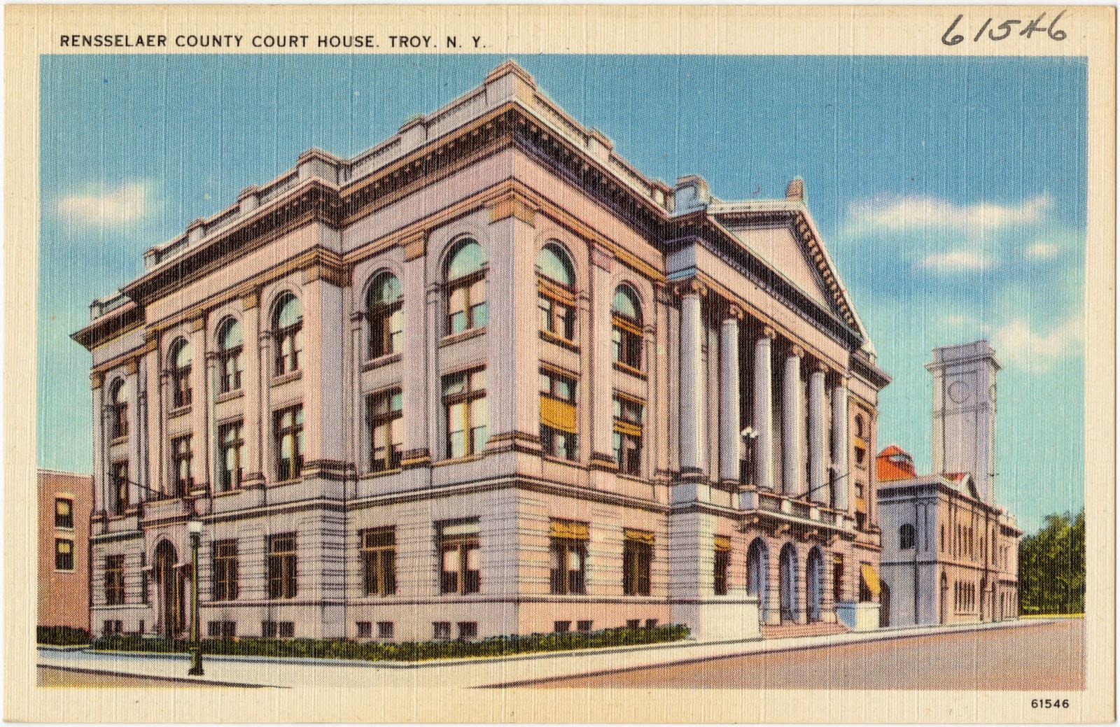 Rensselaer County Court House, Troy, N. Y., Boston Public Library - undated