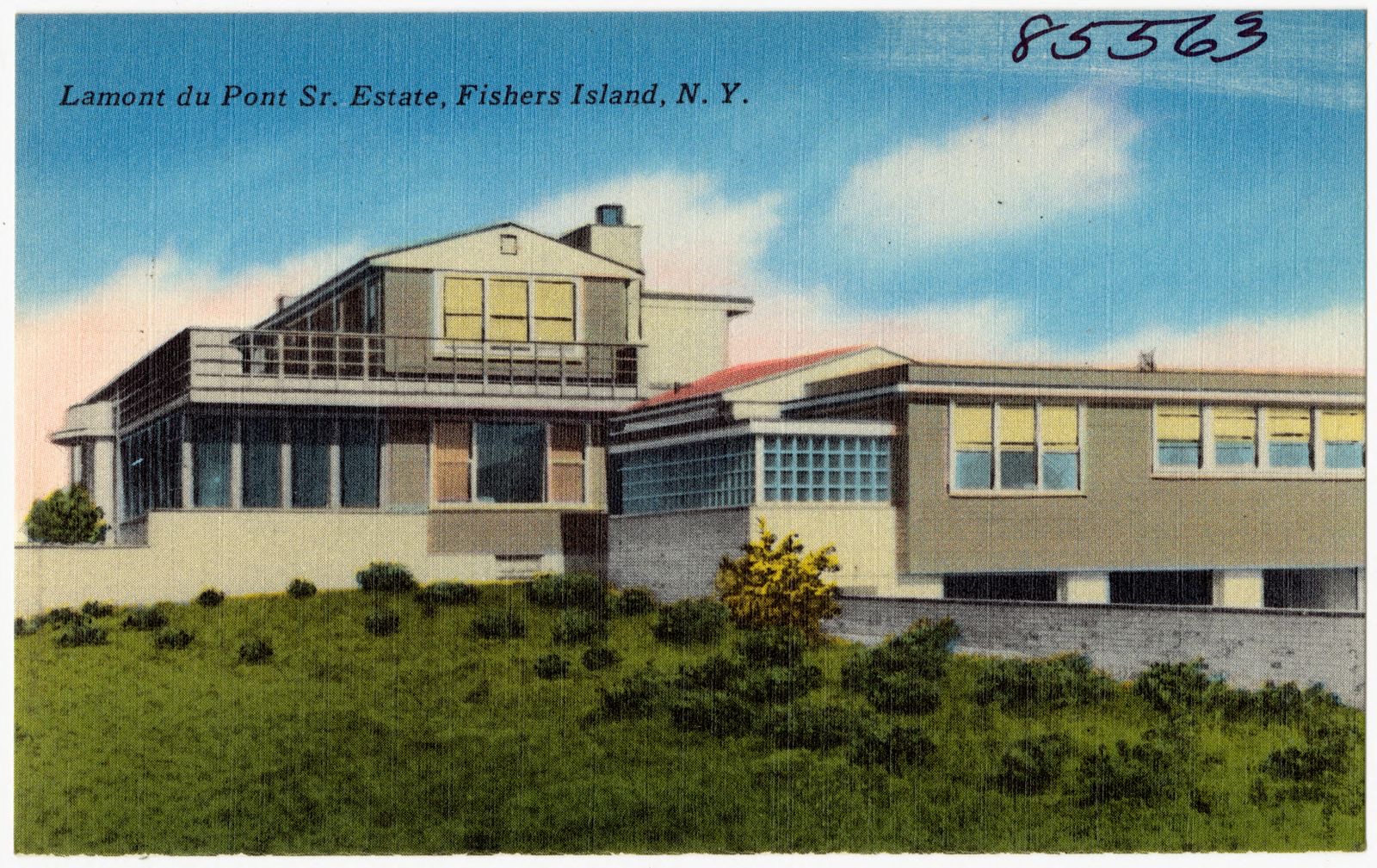 Lamont du Pont Sr. Estate, Fishers Island, N. Y., Boston Public Library - undated