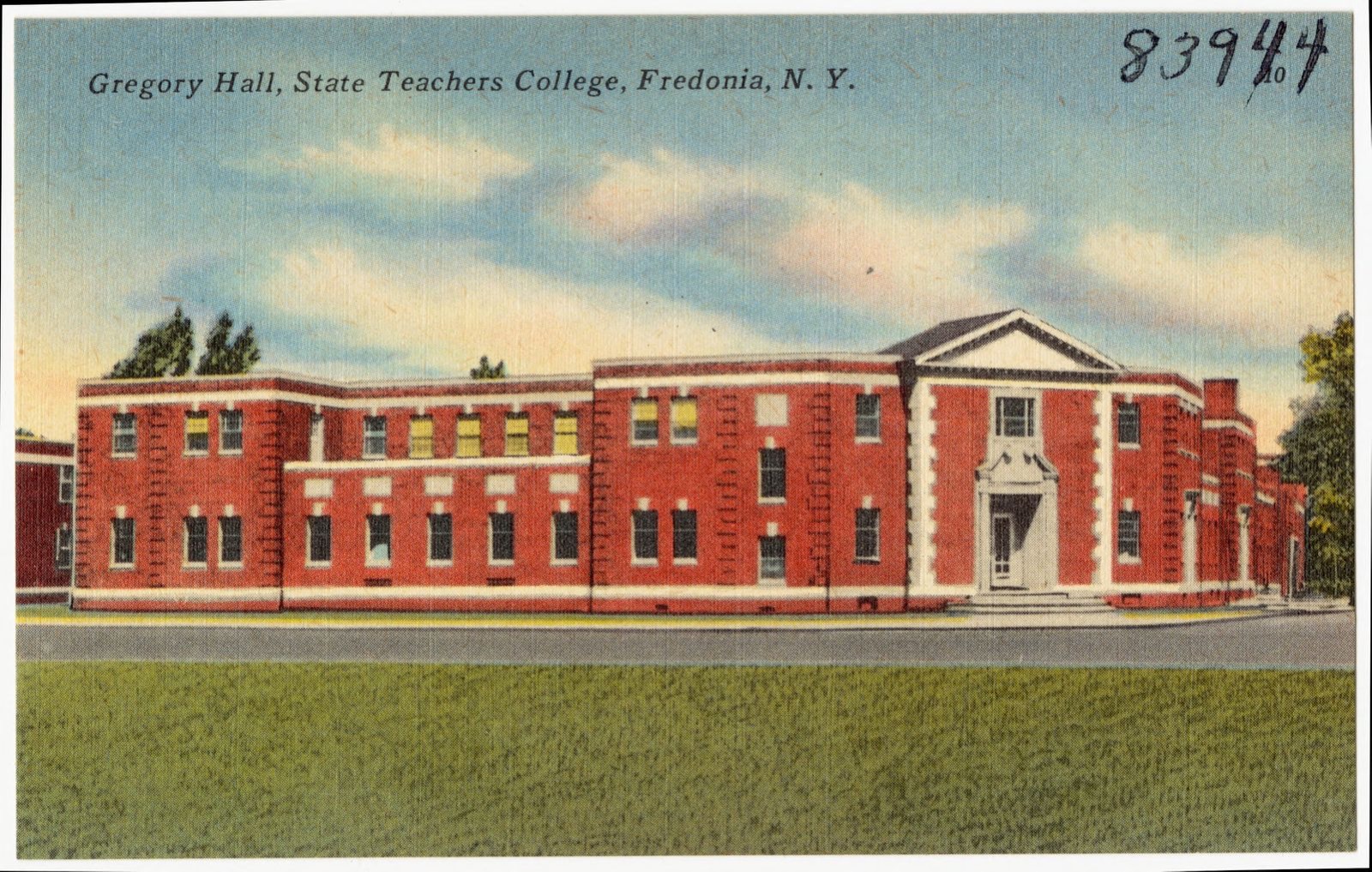 Gregory Hall, State Teachers College, Fredonia, N. Y., Boston Public Library - undated