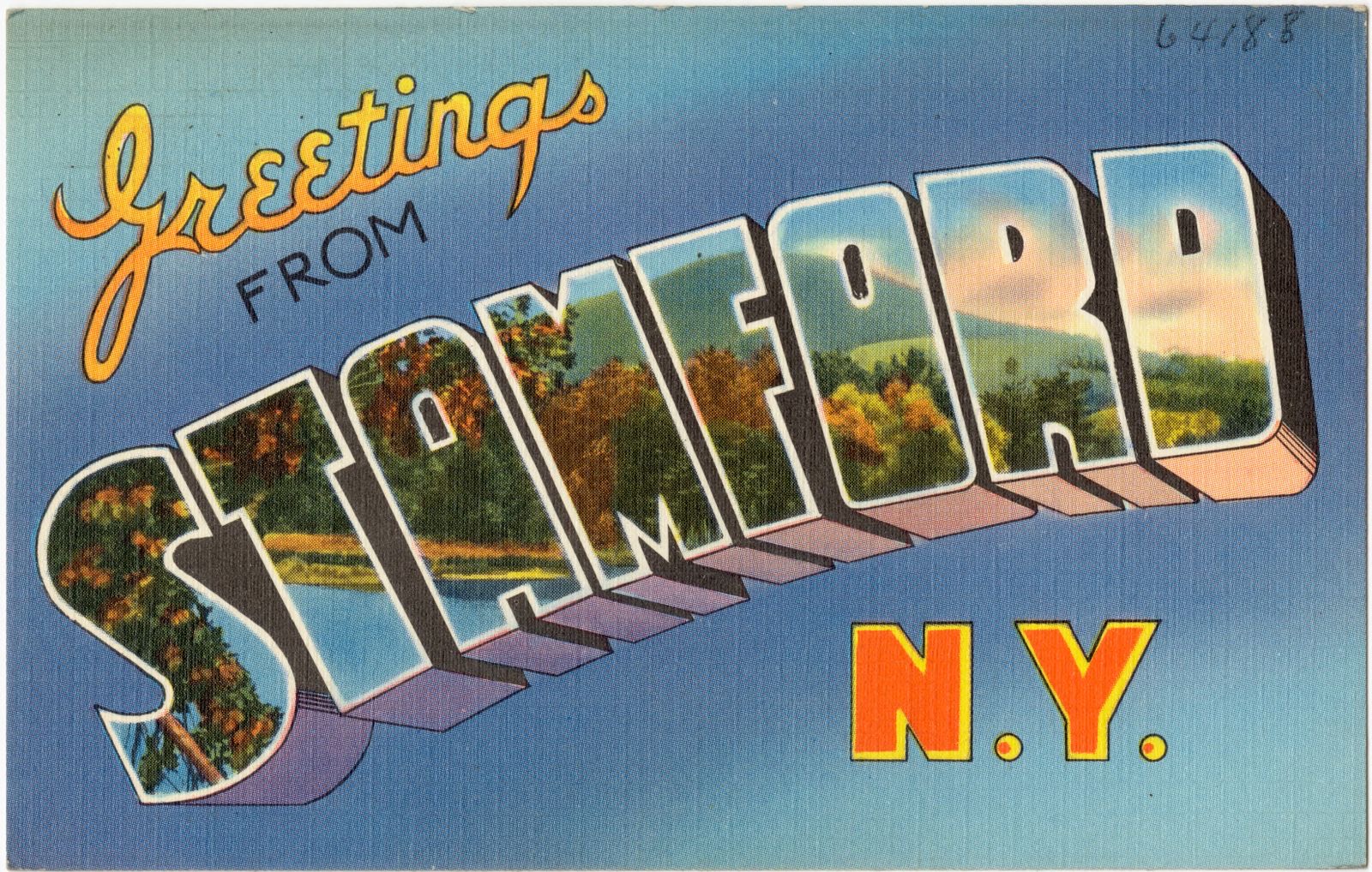 Greetings from Stamford N. Y., Boston Public Library - undated