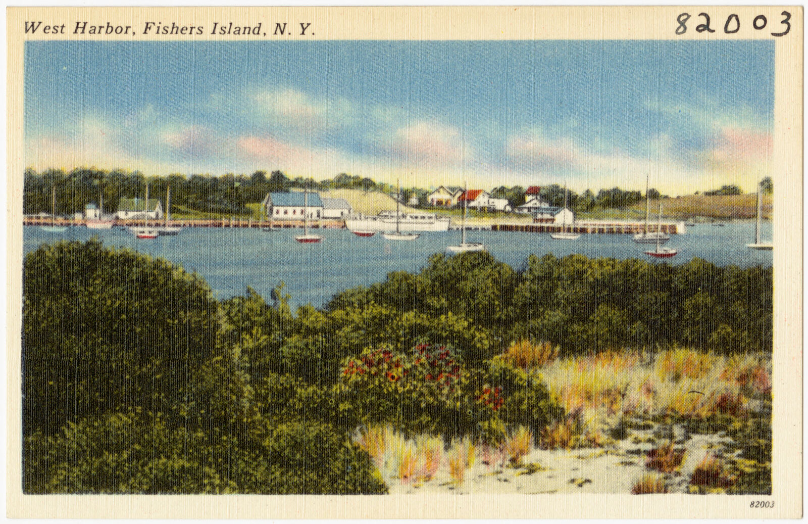 West Harbor, Fishers Island, N. Y., Boston Public Library - undated
