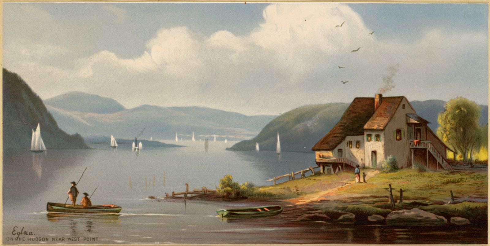 On the Hudson near West Point, Boston Public Library - undated
