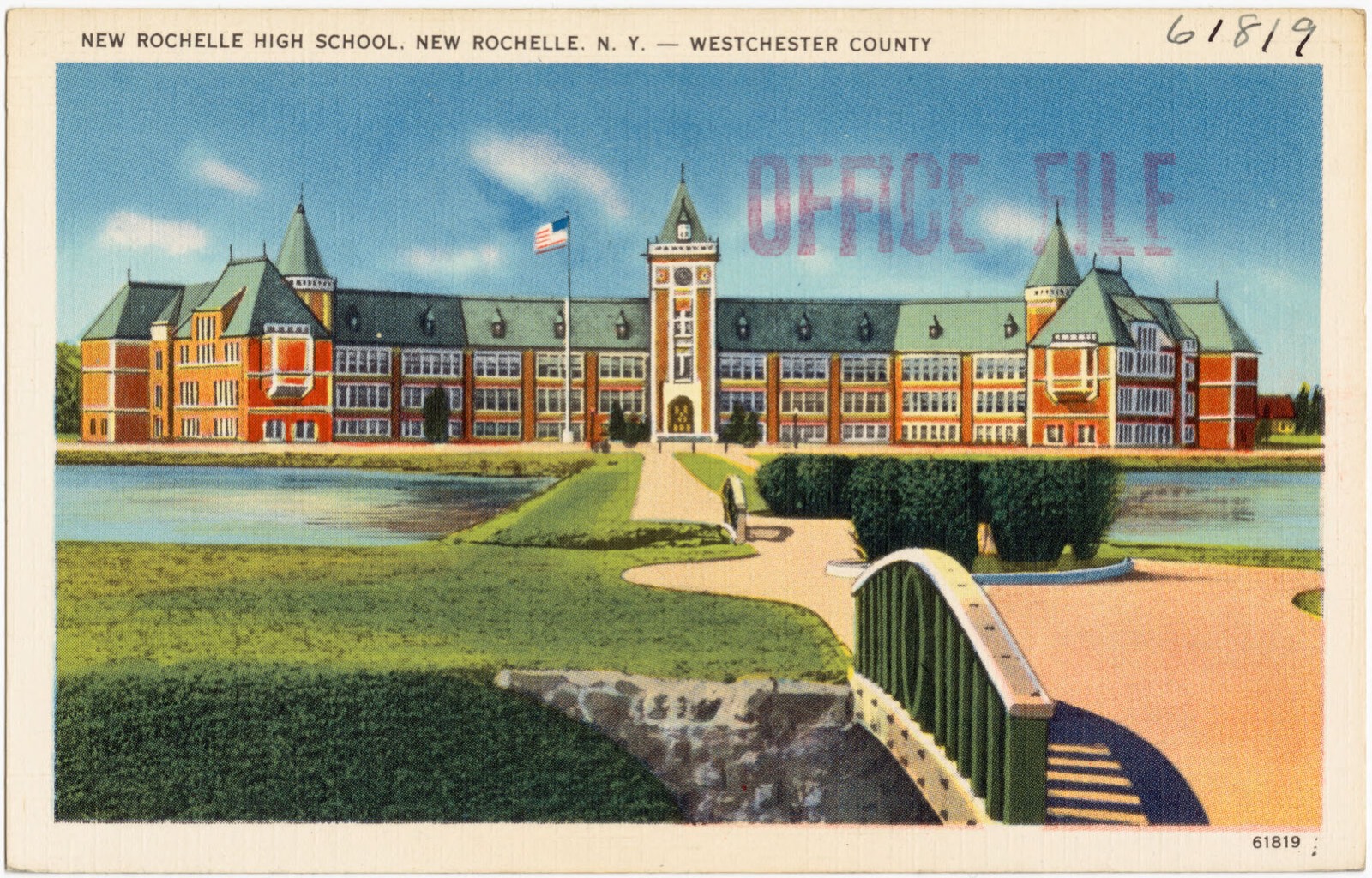 New Rochelle High School, New Rochelle, N. Y. -- Westchester County, Boston Public Library - undated