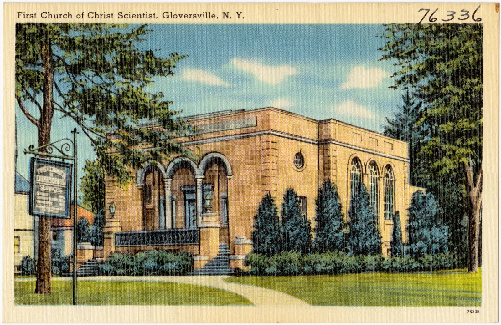 First Church of Christ Scientist, Gloversville, N. Y., Boston Public Library - undated