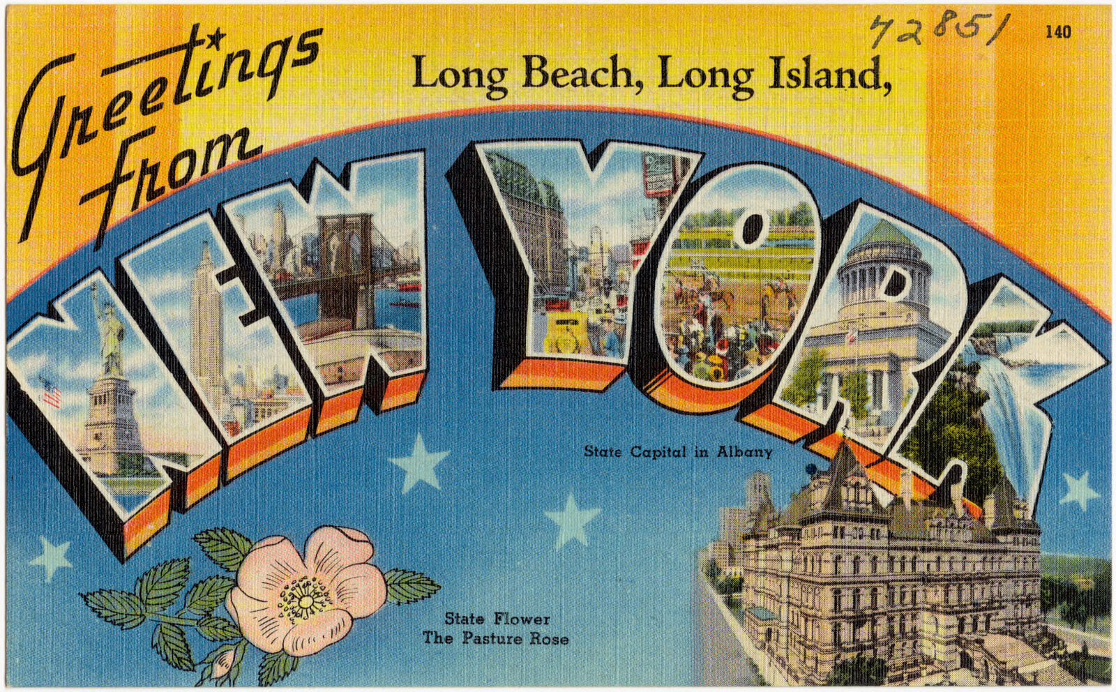 Greetings from Long Beach, Long Island, New York, Boston Public Library - undated
