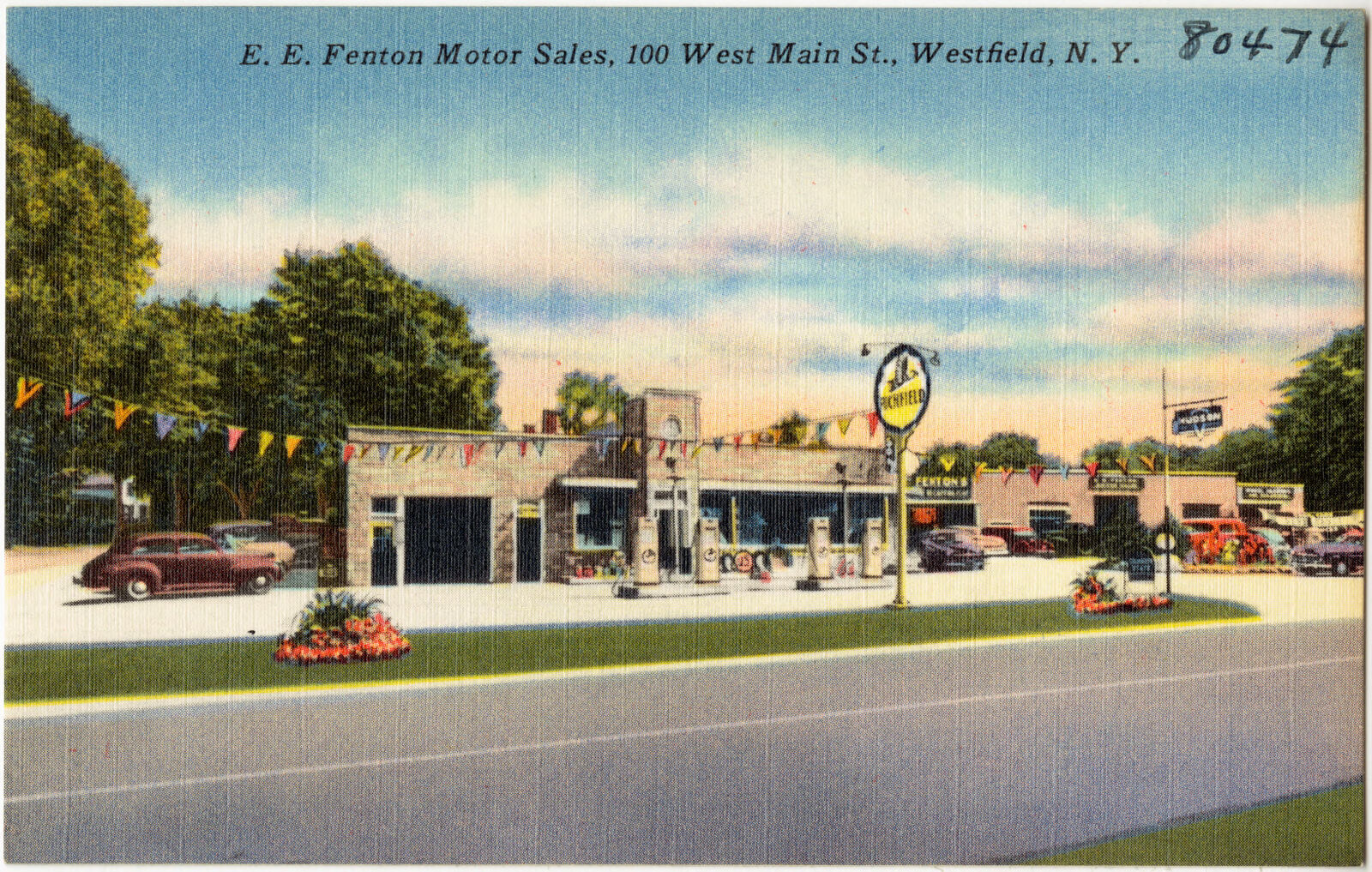E. E. Fenton Motor Sales, 100 West Main St., Westfield, N. Y., Boston Public Library - undated