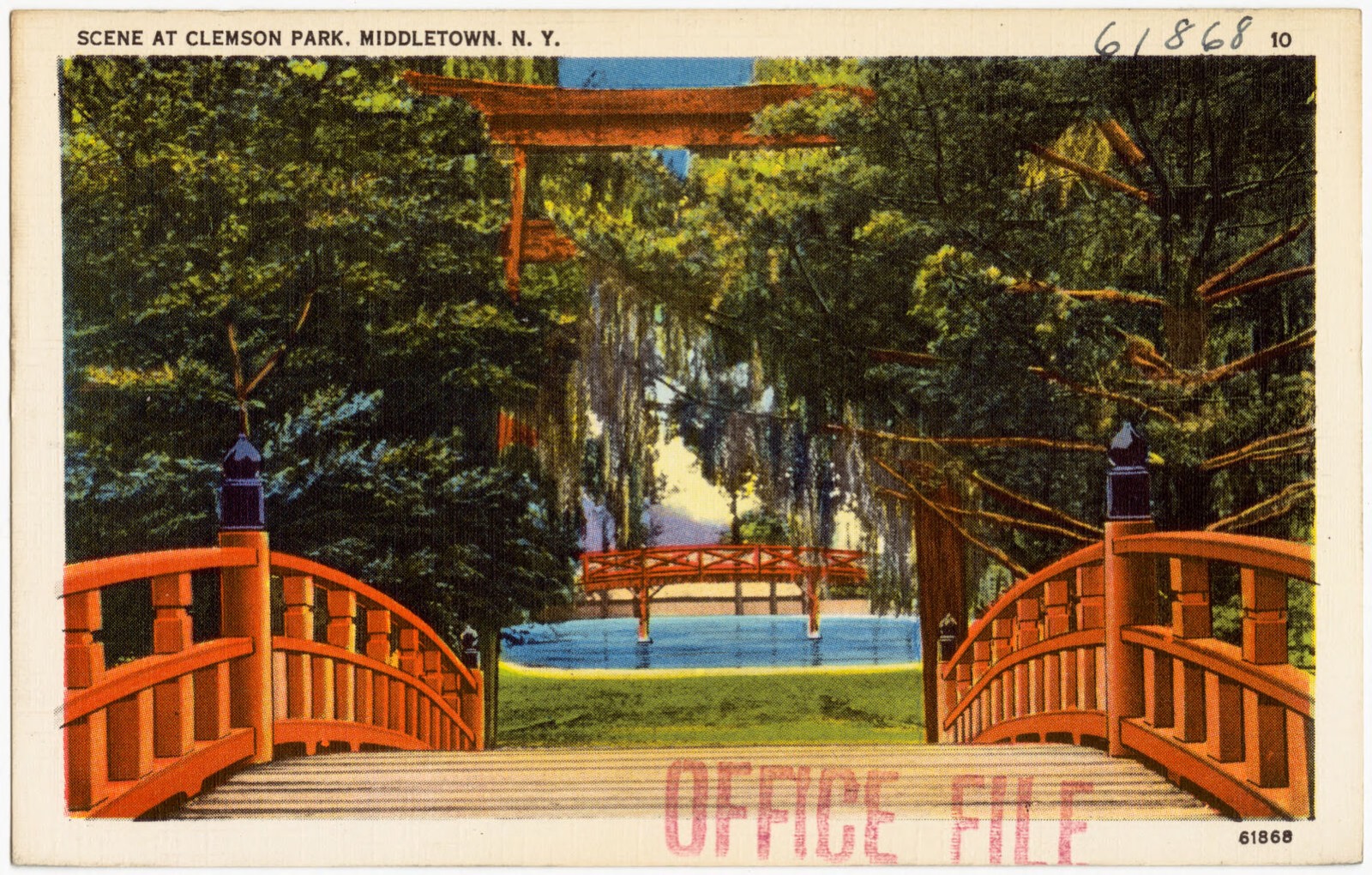Scene at Clemson Park, Middletown, N. Y., Boston Public Library - undated