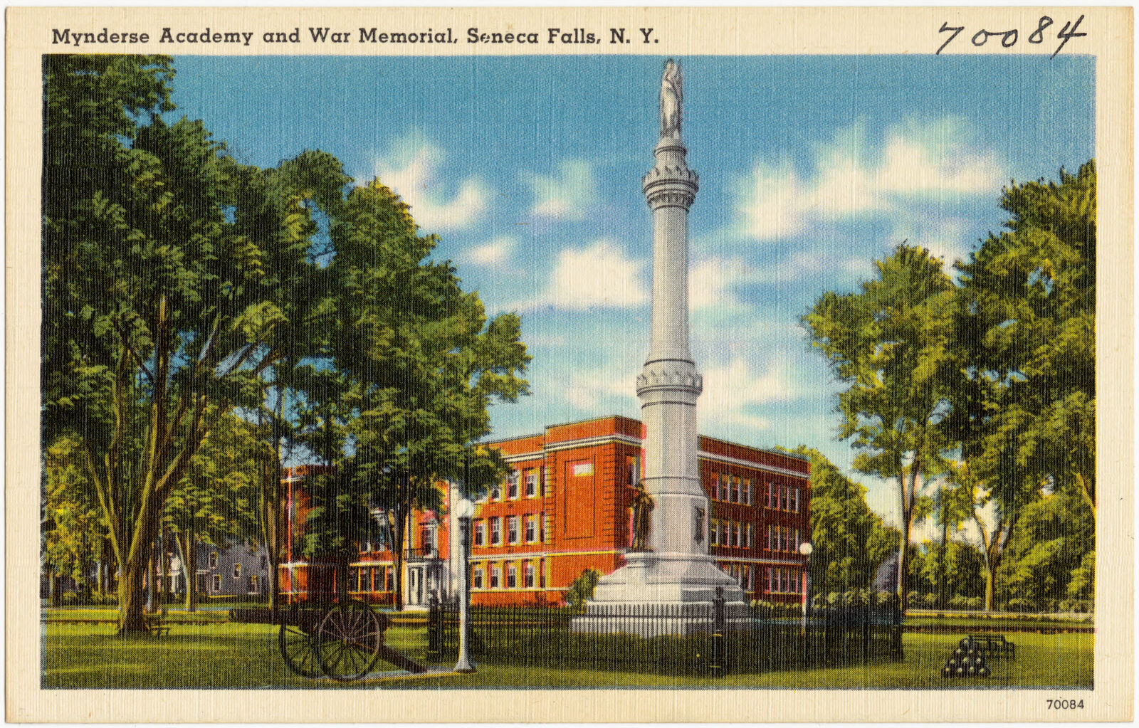 Mynderse Academy and War Memorial, Seneca Falls, N. Y., Boston Public Library - undated