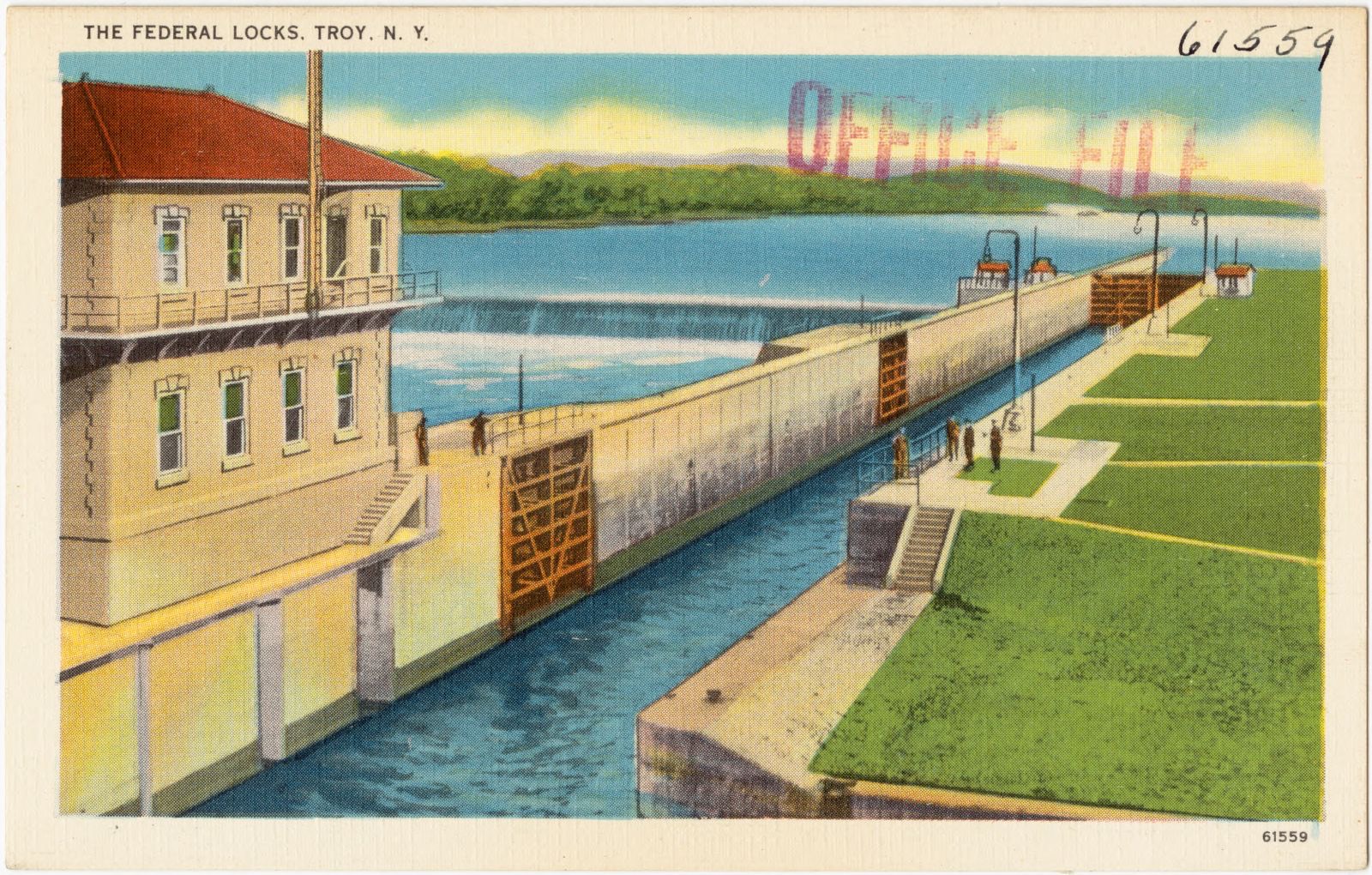 The federal locks, Troy, N. Y., Boston Public Library - undated