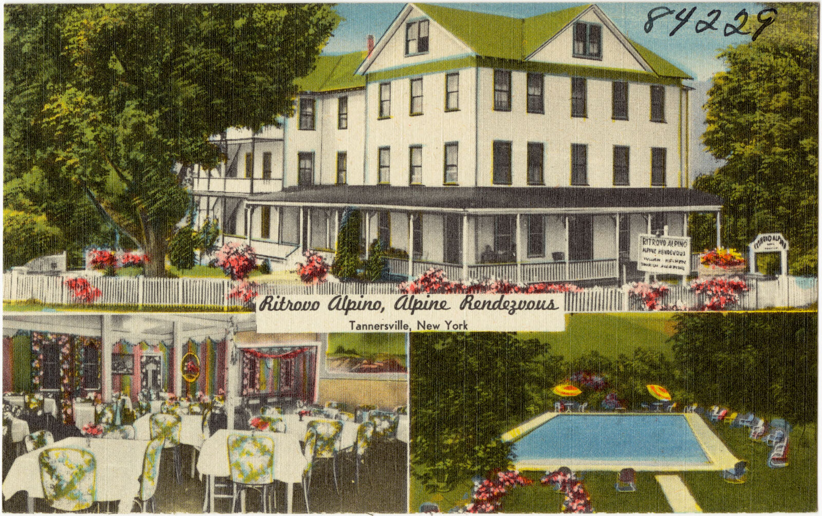 Ritrovo Alpino, Alpine Rendezvous, Tannersville, New York, Boston Public Library - undated