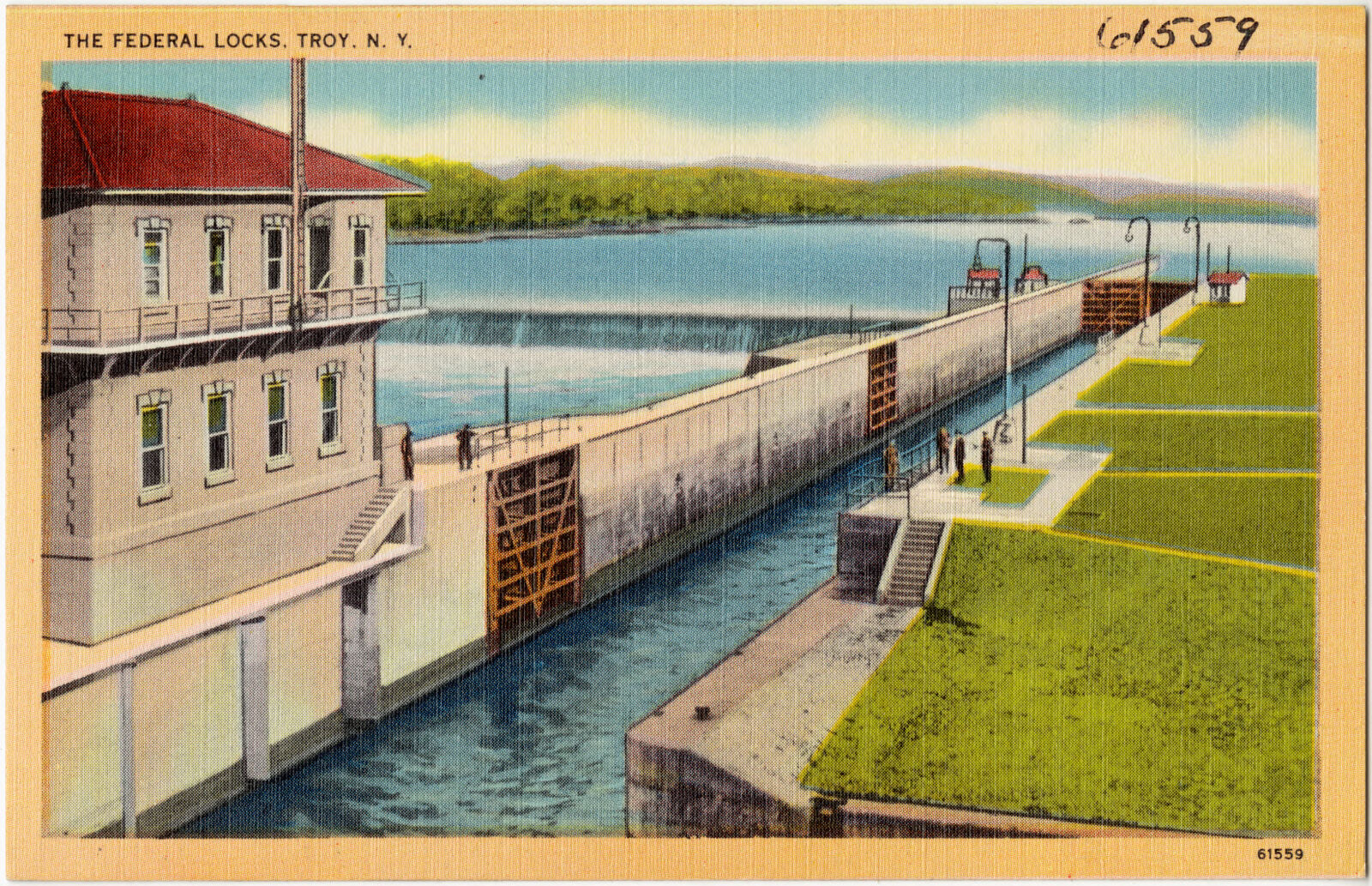The federal locks, Troy, N. Y., Boston Public Library - undated