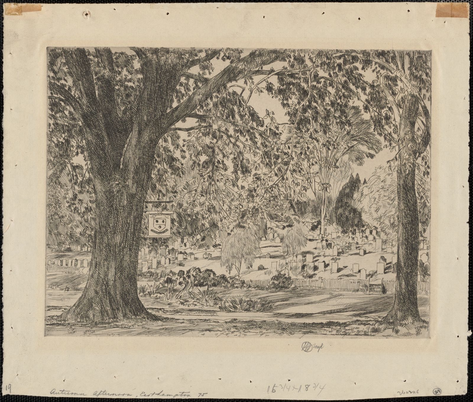 Autumn afternoon, Easthampton, Boston Public Library - undated