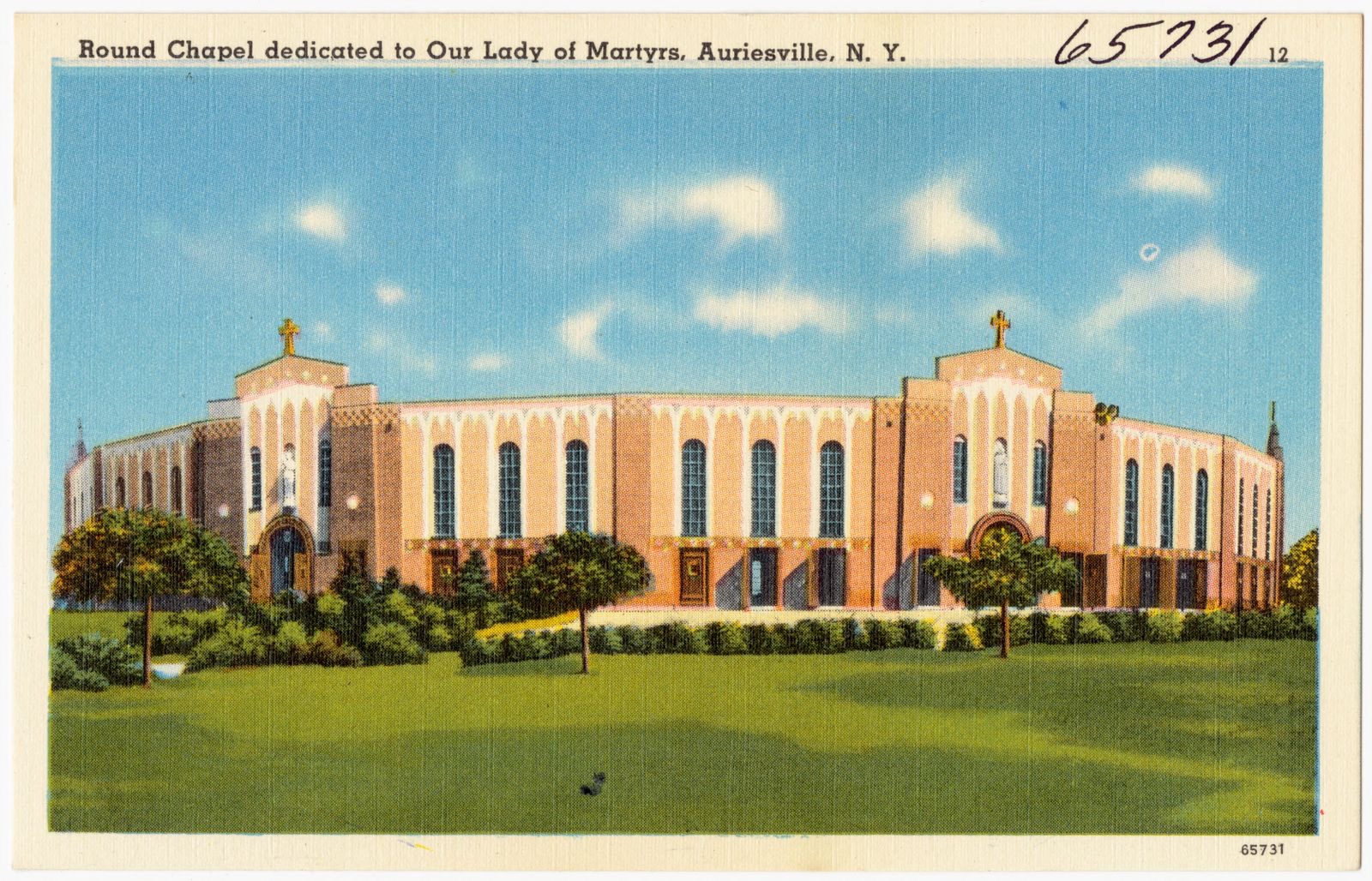 Round Chapel dedicated to Our Lady of Martyrs, Auriesville, N. Y., Boston Public Library - undated