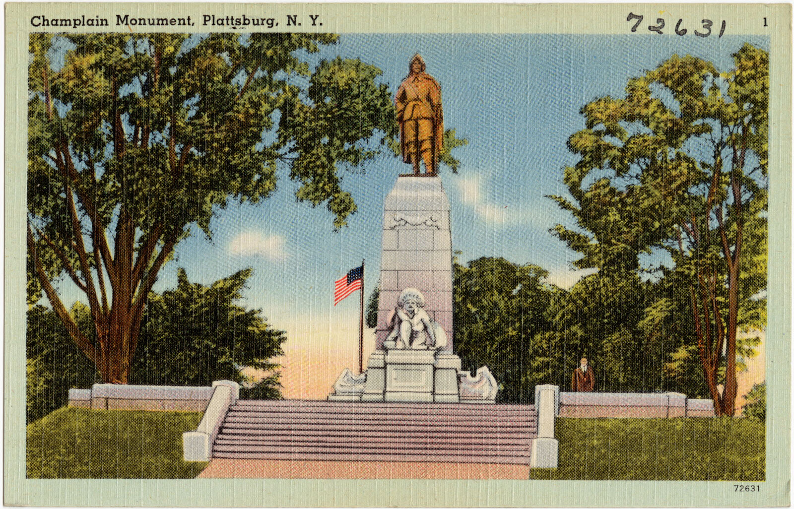 Champlain monument, Plattsburg, N. Y., Boston Public Library - undated