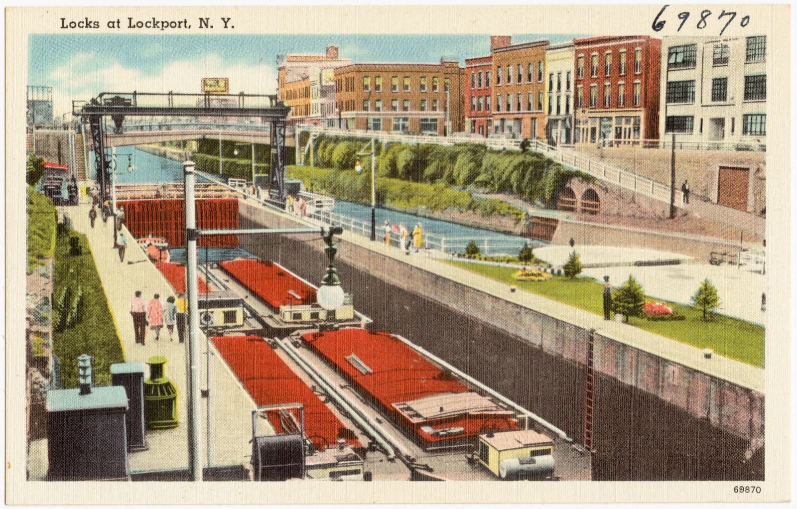 Locks at Lockport, N. Y., Boston Public Library - undated