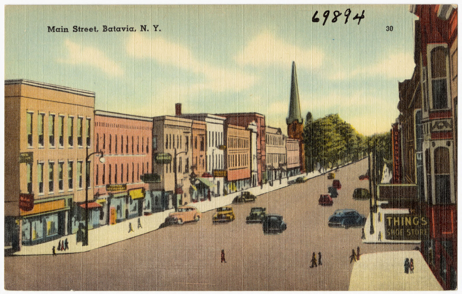 Main Street, Batavia, N. Y., Boston Public Library - undated