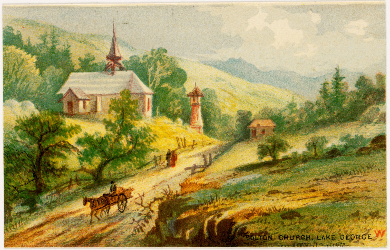 Bolton Church, Lake George, Boston Public Library - undated