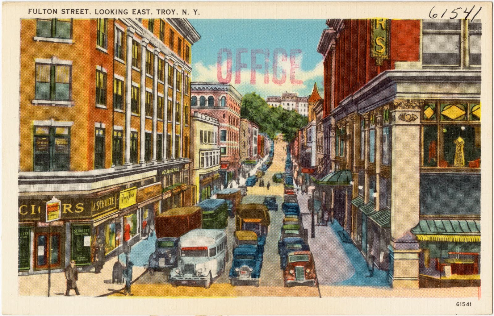 Fulton Street, looking east, Troy, N. Y., Boston Public Library - undated
