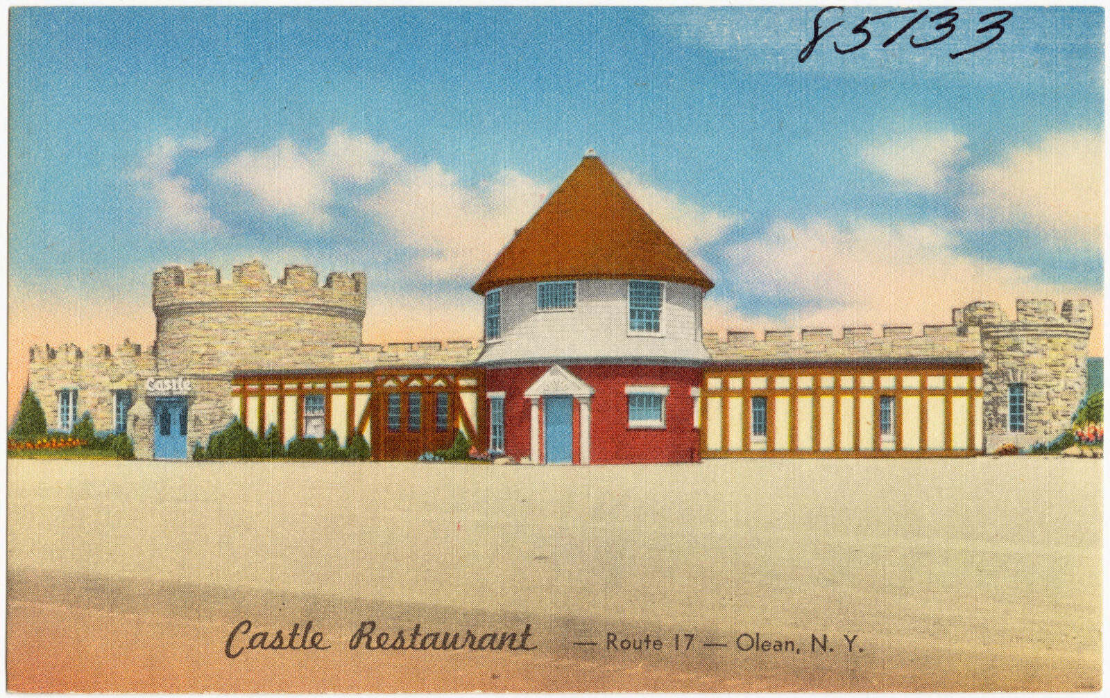 Castle Restaurant -- Route 17 -- Olean, N. Y., Boston Public Library - undated