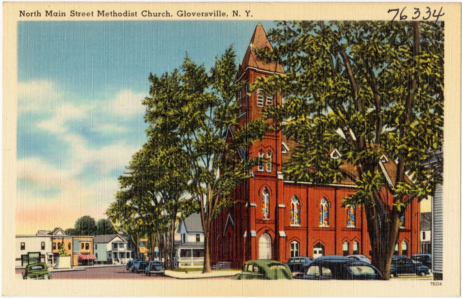 North Main Street Methodist Church, Gloversville, N. Y., Boston Public Library - undated