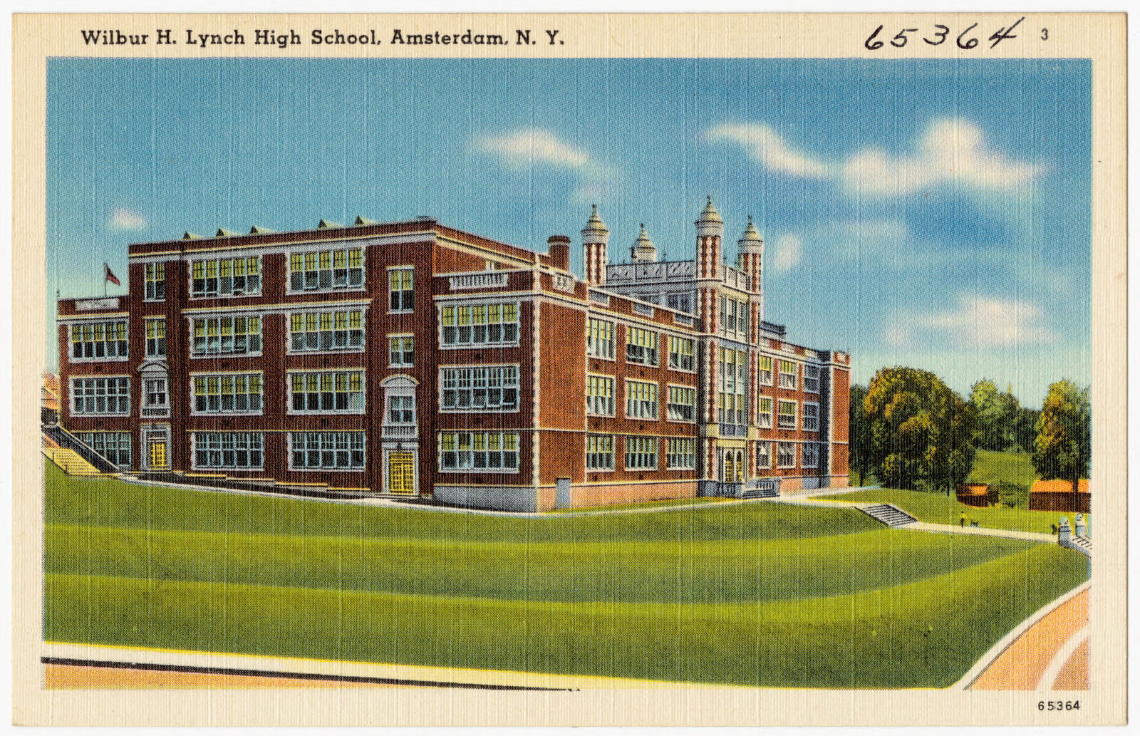 Wilbur H. Lynch High School, Amsterdam, N. Y., Boston Public Library - undated