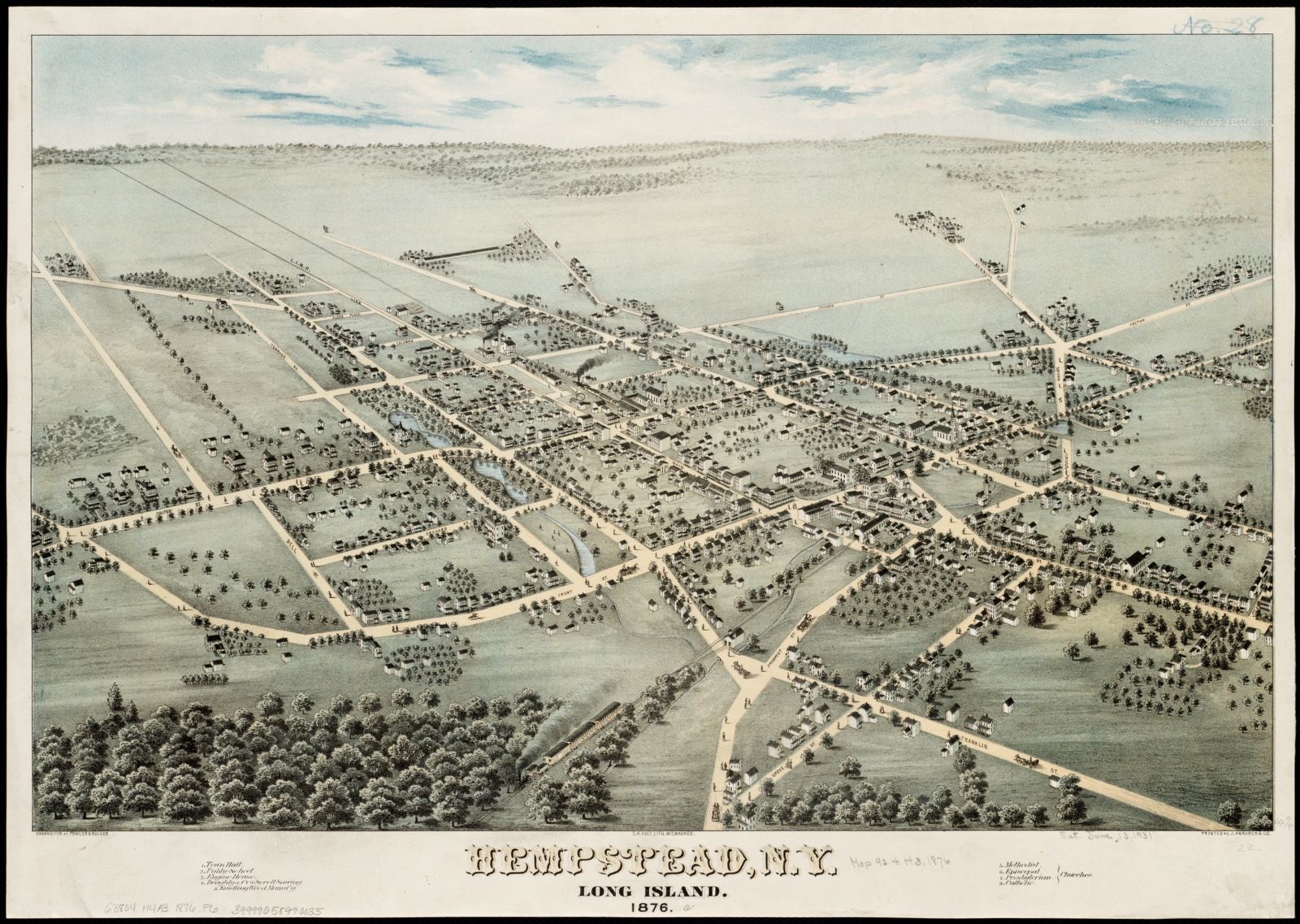 Hempstead, N.Y Long Island, 1876, Boston Public Library - undated