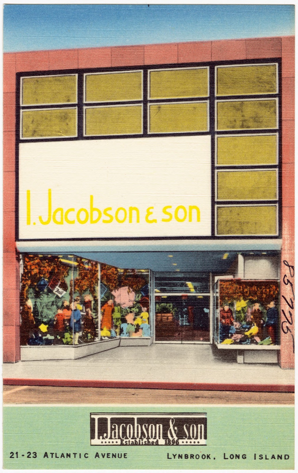 I. Jacobson & Son, established 1896. 21-23 Atlantic Avenue, Lynbrook, Long Island, Boston Public Library - undated