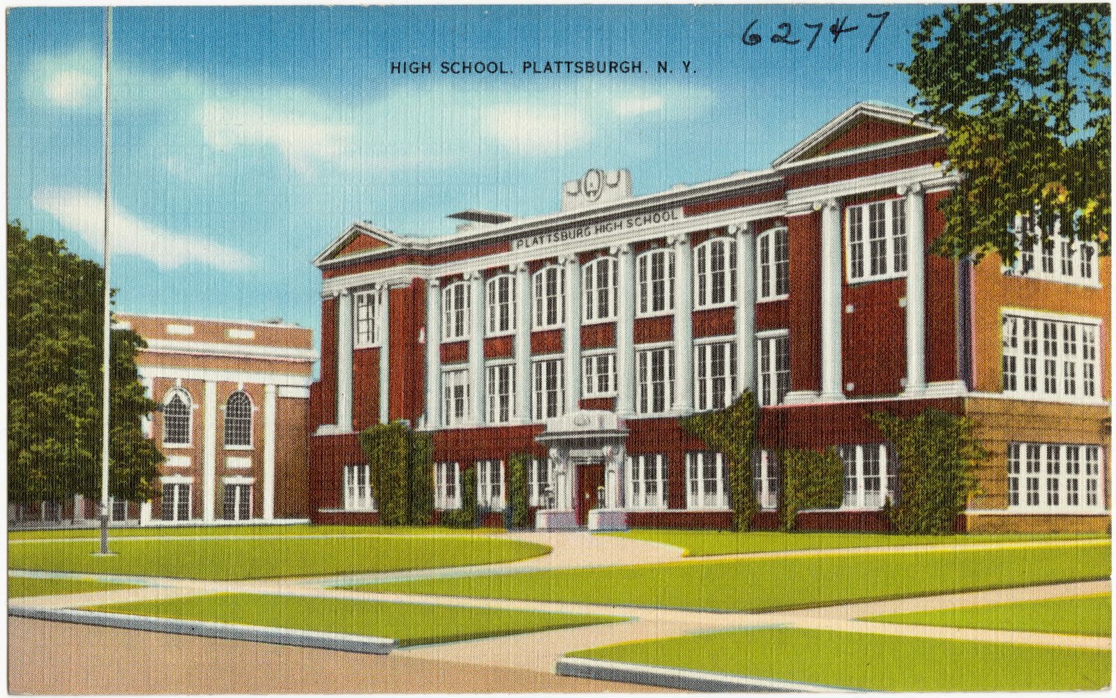 High school, Plattsburgh, N. Y., Boston Public Library - undated