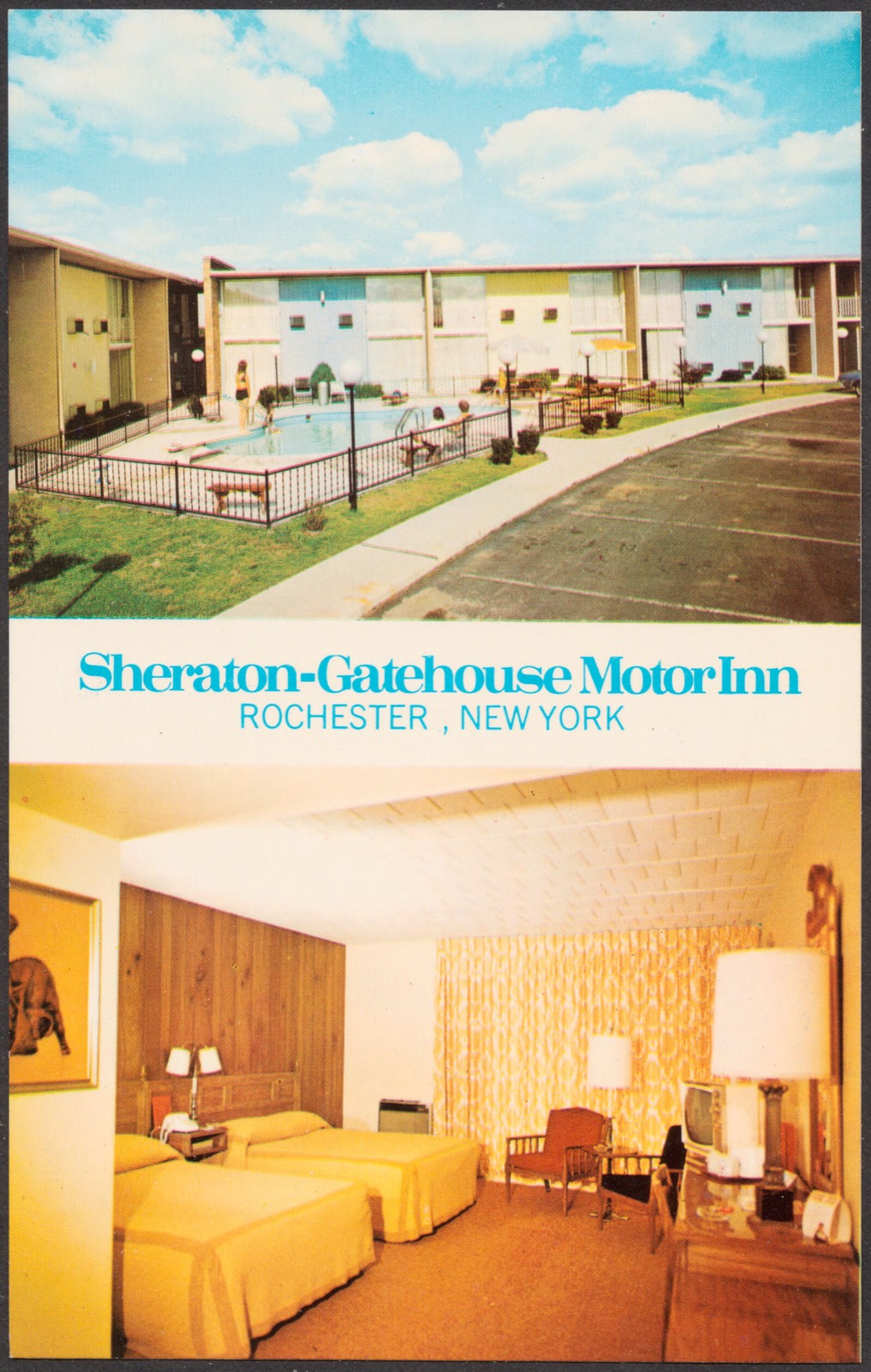 Sheraton-Gatehouse Motor Inn, Rochester, New York, Boston Public Library - undated