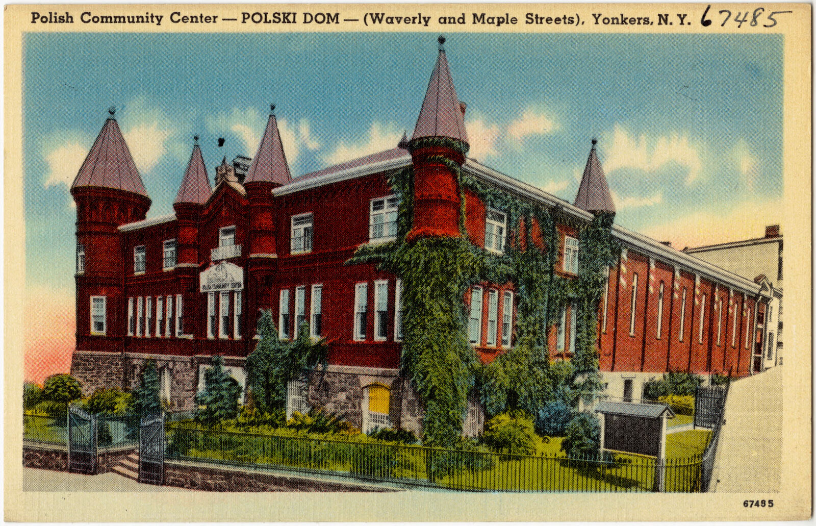Polish Community Center -- Polski Dom -- (Waverly and Maple Streets), Yonkers, N. Y., Boston Public Library - undated