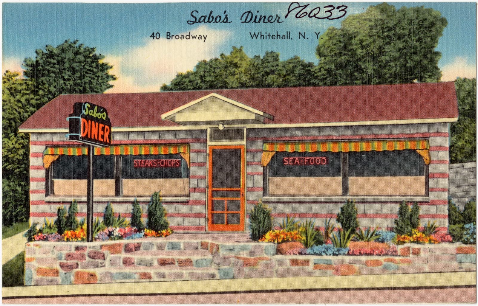 Sabo's Diner, 40 Broadway, Whitehall, N. Y., Boston Public Library - undated
