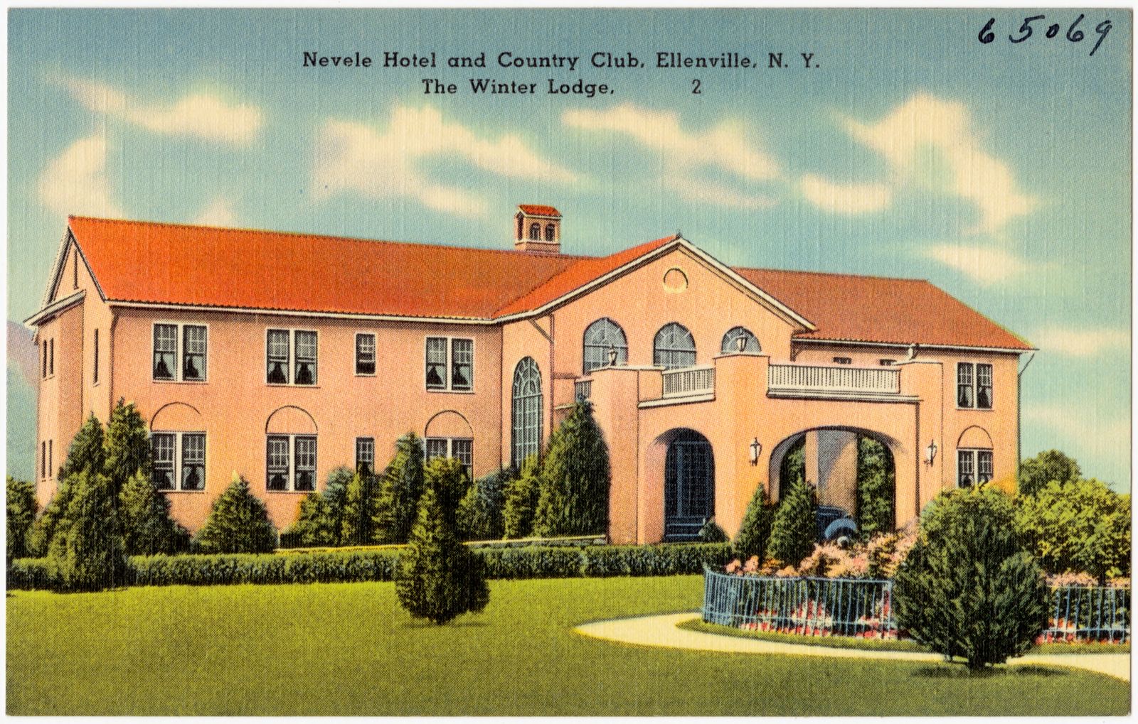 Nevele Hotel and Country Club, Ellenville, N. Y. The Winter Lodge., Boston Public Library - undated