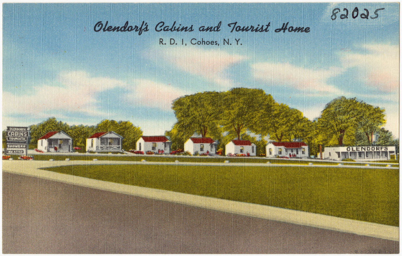 Olendorf's Cabins and Tourist Home, R. D. 1, Cohoes, N. Y., Boston Public Library - undated