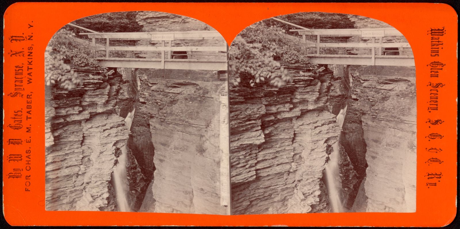 Entrance Cascade. Watkins Glen, Boston Public Library - undated