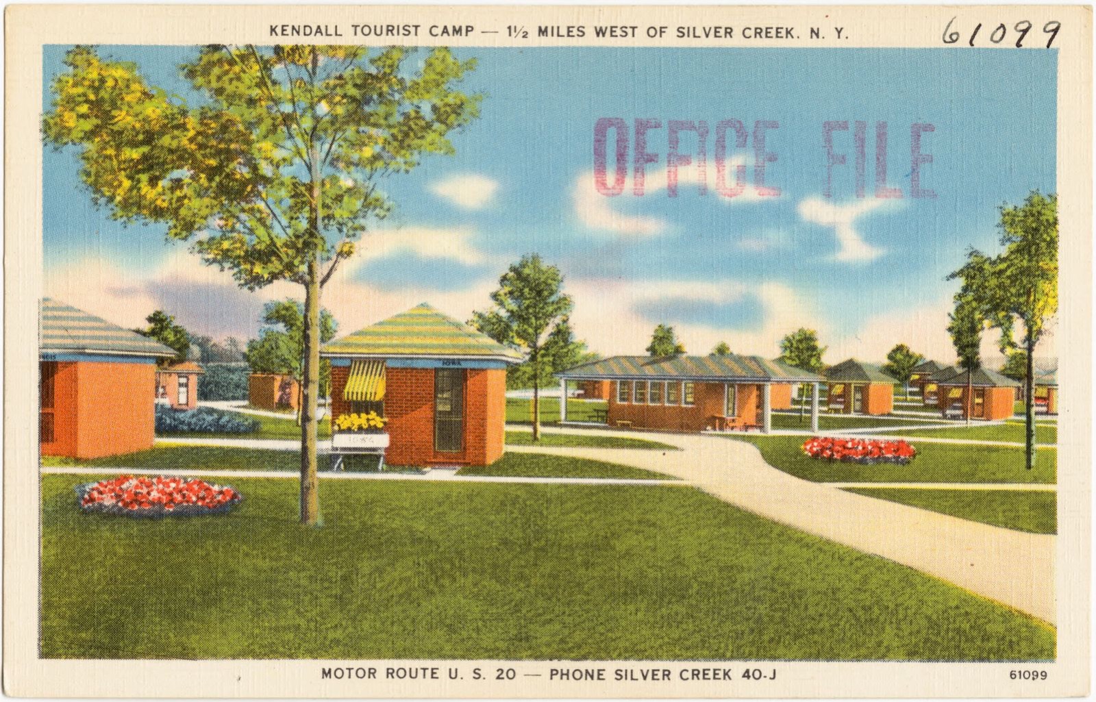 Kendall Tourist Camp, 1 1/2 miles west of Silver Creek, N. Y., Boston Public Library - undated