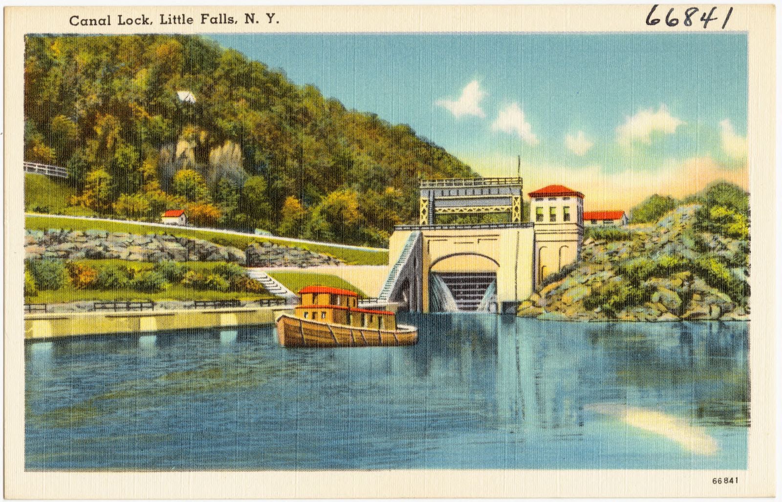 Canal lock, Little Falls, N. Y., Boston Public Library - undated